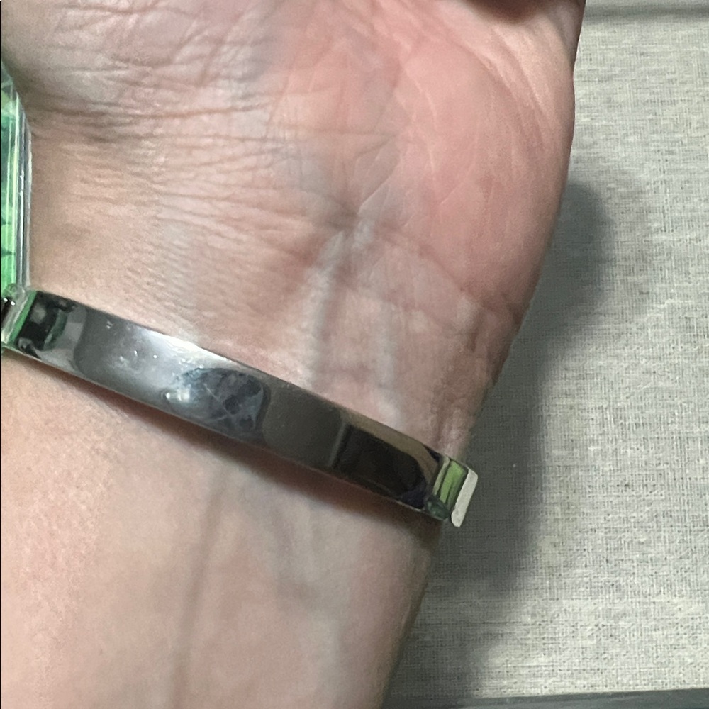 Coach Logo Pave Signature Hinged Bracelet - Picture 6 of 8